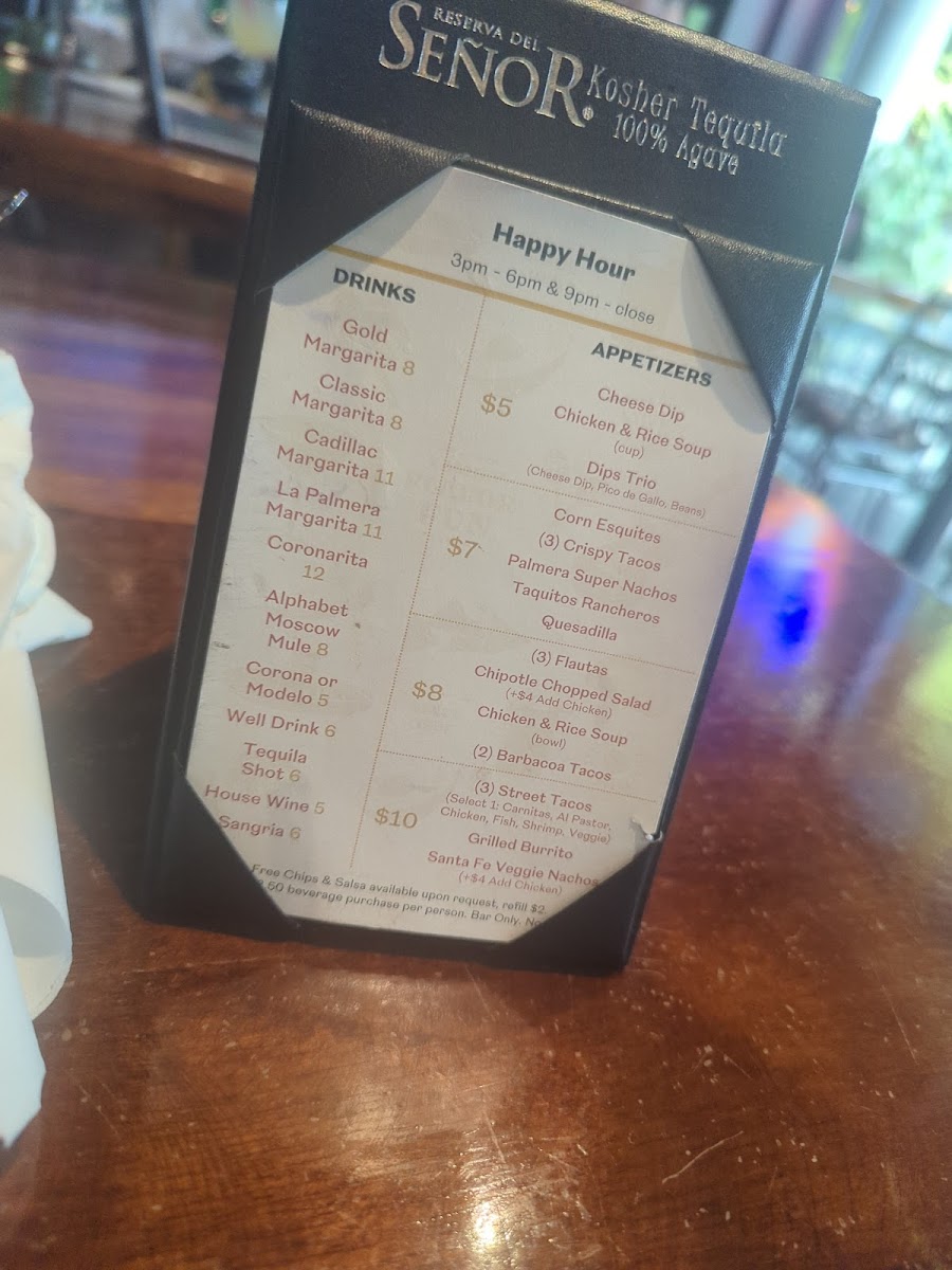 La Palmera Mexican Restaurant Menu - Image 4